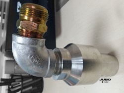 Swivel joint connector for 360 arm high pressure bypass fixed in trolley of touchless car wash machine